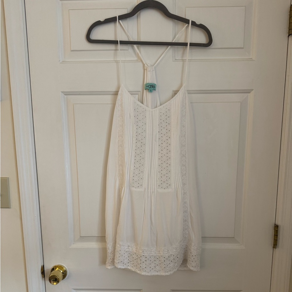 Karlie White Eyelet Sundress